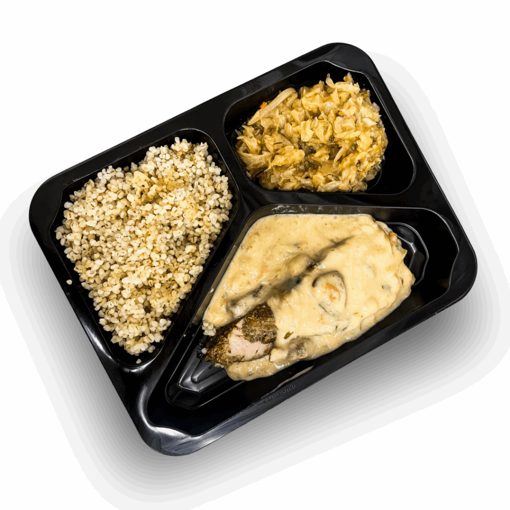 Polędwiczka wieprzowa w sosie leśnym