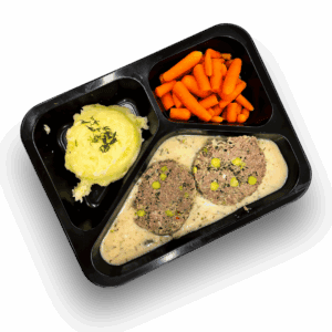 Rolada wołowa z groszkiem